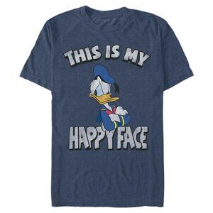 Disney Donald Duck "This Is My Happy Face" graphic t-shirt XL Brand New !!